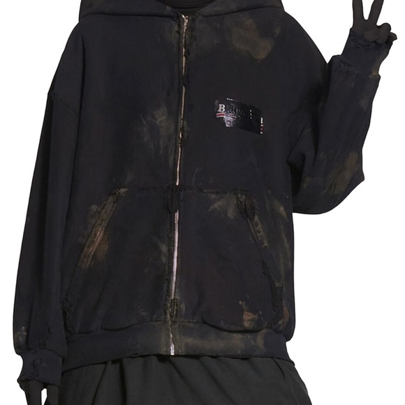 Balenciaga Gaffer zip up hoodie LOOKING TO TRADE! size Medium looking for XS - Picture 2 of 2